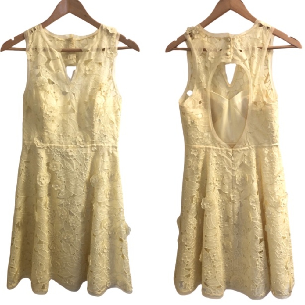 Butter yellow BHLDN dress size 4